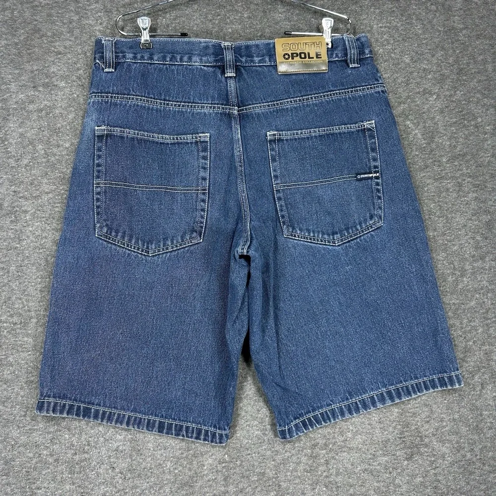 Vintage Y2K Southpole Shorts Mens 38 (fits 36) Baggy Denim Jorts 13